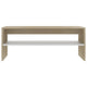 39’’ Coffee Table w Shelf | Rectangular | Oak Beige & White Wood BM339648