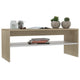 39’’ Coffee Table w Shelf | Rectangular | Oak Beige & White Wood BM339648