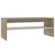 39" Coffee Table w Shelf | Rectangular | Oak Beige & White Wood