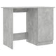 Ami Office Desk | 1 Drawer & Cabinet Door | Gray Wood | Chrome Handle