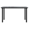 Jen Outdoor Garden Dining Table | Black Steel Frame | 79’’ Glass Top BM339657