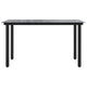 Jen Outdoor Garden Dining Table | Black Steel Frame | 79’’ Glass Top BM339657