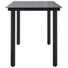 Jen Outdoor Garden Dining Table | Black Steel Frame | 79’’ Glass Top BM339657