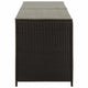 Jer Outdoor Storage Box w Gas Lift | 79’’ Brown Rattan Woven BM339659