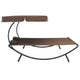 Mei Outdoor Daybed | Adjustable Canopy & 2 Pillows | Brown Oxford Fabric BM339661