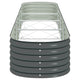 Bery Outdoor Garden Raised Bed | Gray Galvanized Steel | 158’’ BM339663