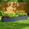 Bery Outdoor Garden Raised Bed | Gray Galvanized Steel | 158’’ BM339663
