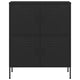 Black Steel Storage Cabinet | 4 Doors w 2 Adjustable Shelves BM339666