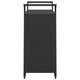 Ven Outdoor Serving Bar Cart | Black Rattan & Steel | Lockable Wheels