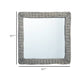 Wall Mounted Mirror | 20’’ Square Wicker Woven Frame in Beige BM339670
