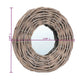 3pc Decorative Wall Mounted Mirror Set | Rattan Wicker Woven Frame in Beige BM339671