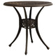 Outdoor Table | 31" Round Top & Curved Legs | Bronze Aluminum