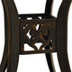 Outdoor Table | 31’’ Round Top & Curved Legs | Bronze Aluminum BM339672