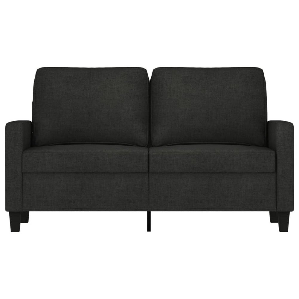 Modern Loveseat in Black Polyester w Simple Minimalist Silhouette BM339673