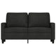 Modern Loveseat in Black Polyester w Simple Minimalist Silhouette BM339673