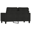 Modern Loveseat in Black Polyester w Simple Minimalist Silhouette BM339673