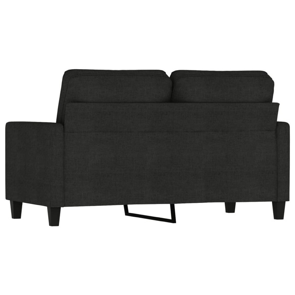Modern Loveseat in Black Polyester w Simple Minimalist Silhouette BM339673