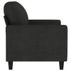 Modern Loveseat in Black Polyester w Simple Minimalist Silhouette BM339673