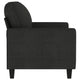 Modern Loveseat in Black Polyester w Simple Minimalist Silhouette BM339673