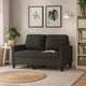 Modern Loveseat in Black Polyester w Simple Minimalist Silhouette BM339673
