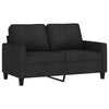 Modern Loveseat in Black Polyester w Simple Minimalist Silhouette