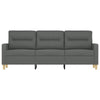 Modern 3-Seater Sofa in Dark Gray Polyester | 78’’ Minimalist Look BM339674
