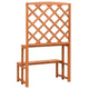 Pany Planter Stand w Trellis 2 Tier Adjustable Shelves | Solid Firwood BM339676