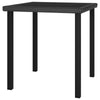 Gary Garden Dining Table | 28’’ Square Glass Top | Black Rattan BM339677