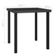 Gary Garden Dining Table | 28’’ Square Glass Top | Black Rattan BM339677