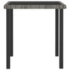 Gary Garden Dining Table | 28’’ Square Glass Top | Gray Rattan BM339678