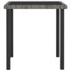 Gary Garden Dining Table | 28’’ Square Glass Top | Gray Rattan BM339678