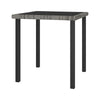 Gary Garden Dining Table | 28’’ Square Glass Top | Gray Rattan BM339678
