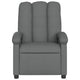 Dery Manual Recliner Chair w Massage | Side Pocket | Dark Gray Polyester BM339682