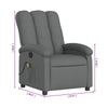 Dery Manual Recliner Chair w Massage | Side Pocket | Dark Gray Polyester BM339682