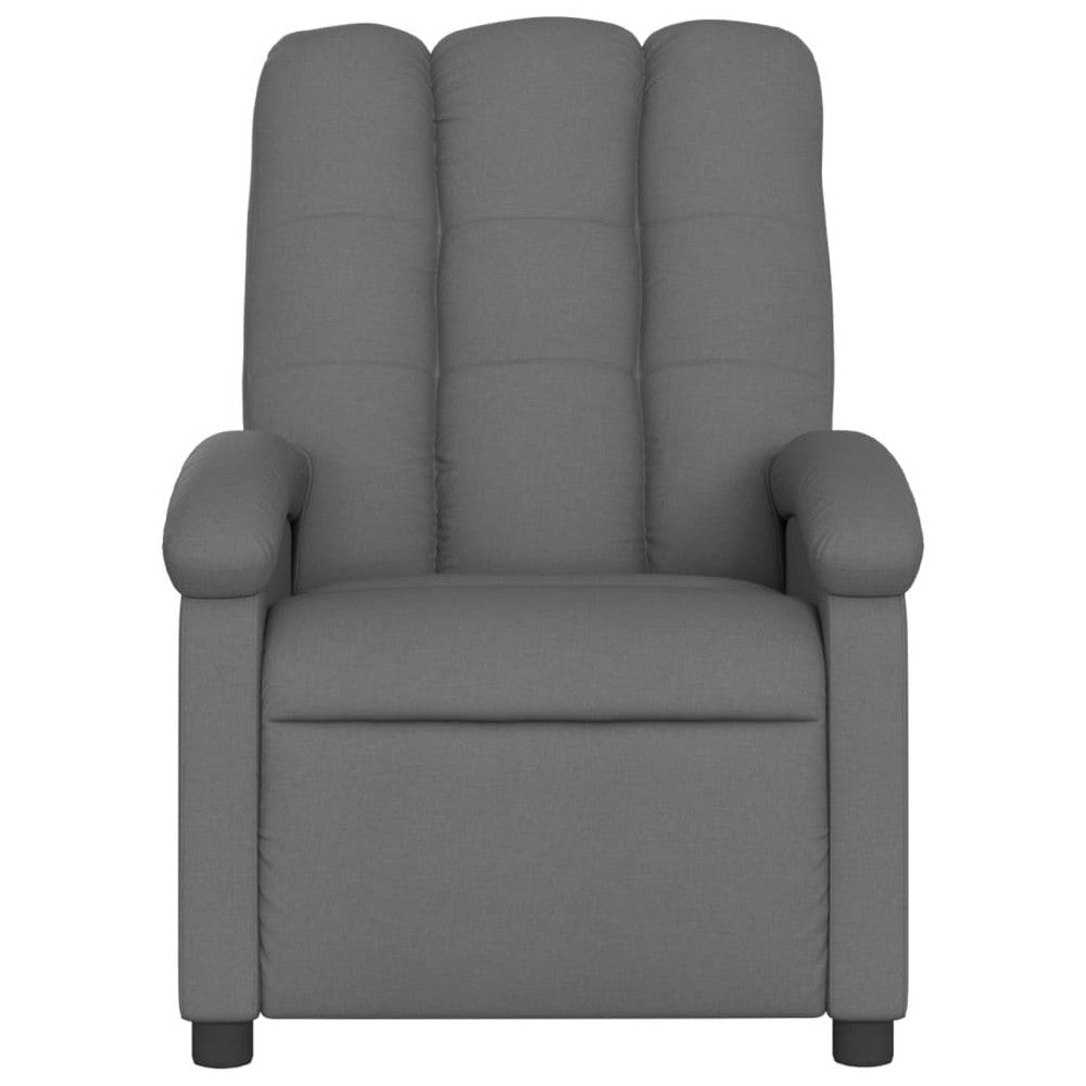 Dery Power Reclining Massage Chair | Side Pocket | Dark Gray Polyester BM339683