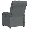 Dery Power Reclining Massage Chair | Side Pocket | Dark Gray Polyester BM339683