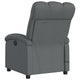 Dery Power Reclining Massage Chair | Side Pocket | Dark Gray Polyester BM339683