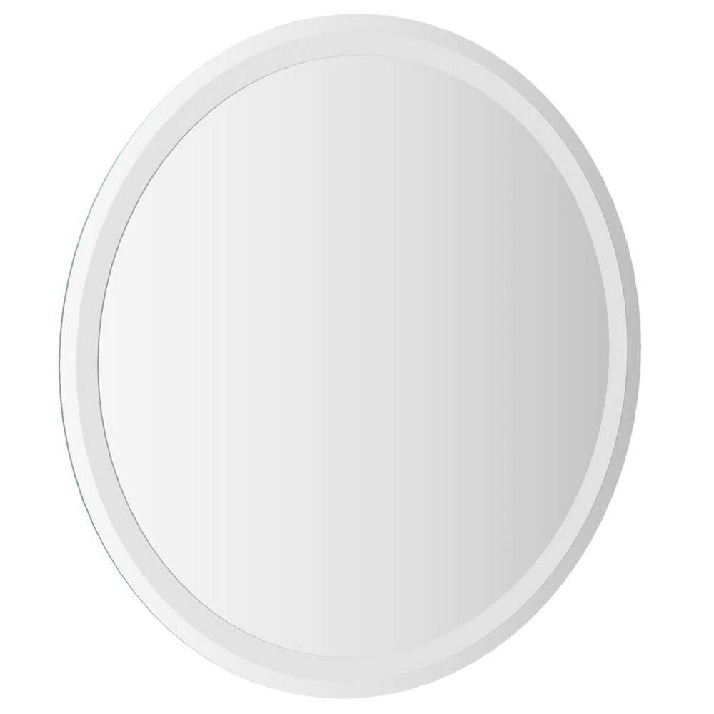 Mio Round Bathroom Wall Mirror | 28’’ | Built In LED w USB Plug BM339685