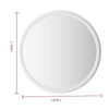 Mio Round Bathroom Wall Mirror | 28’’ | Built In LED w USB Plug BM339685