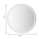 Mio Round Bathroom Wall Mirror | 28’’ | Built In LED w USB Plug BM339685