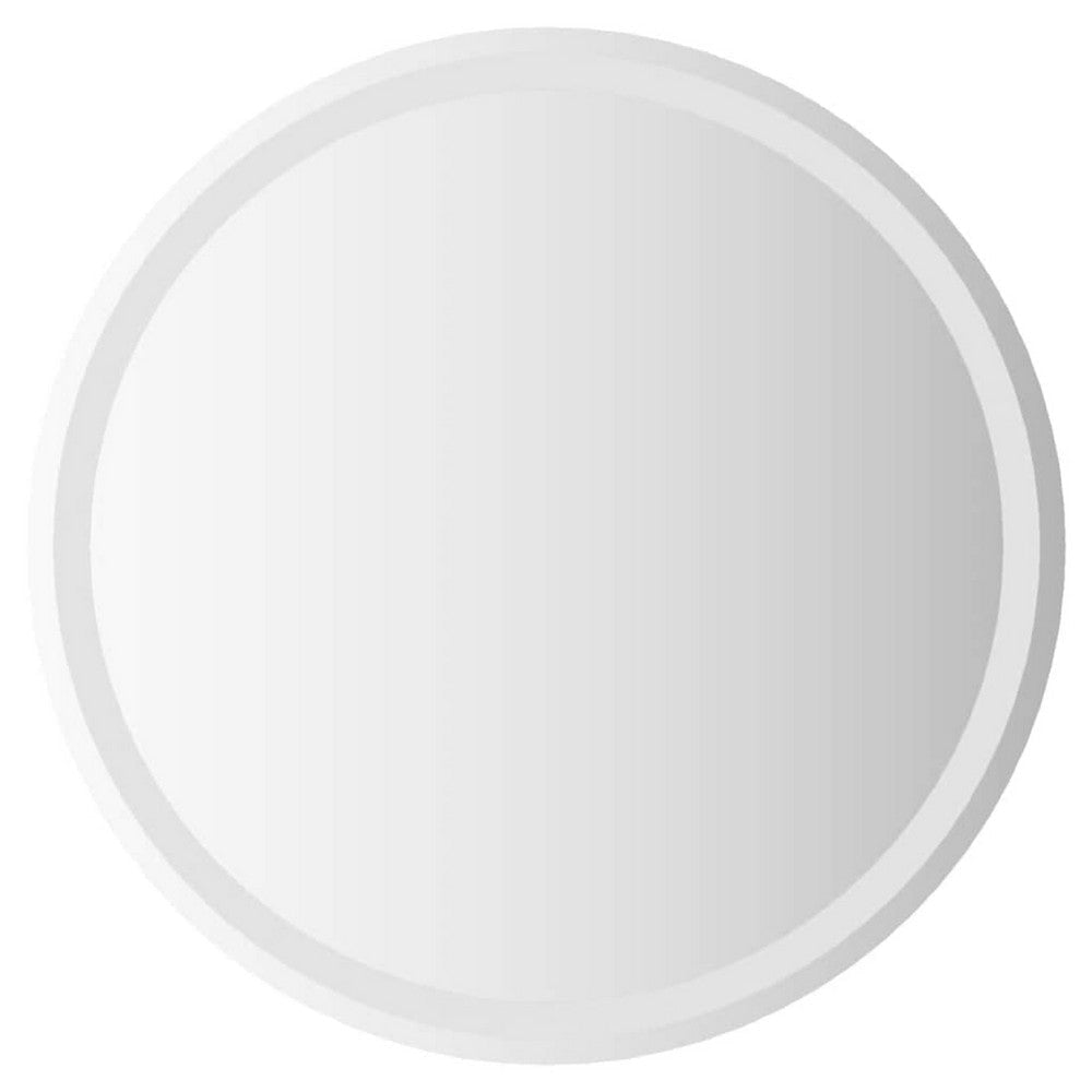 Mio Round Bathroom Wall Mirror | 28" | Built In LED w USB Plug