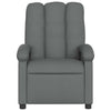 Dery Manual Recliner Chair w Massage | Side Pocket | Light Gray Polyester BM339686