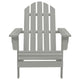 Ava Outdoor Garden Chair | High Slatted Back | Wide Arms | Gray Natural Wood BM339691