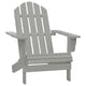 Ava Outdoor Garden Chair | High Slatted Back | Wide Arms | Gray Natural Wood