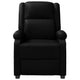 Keo Manual Reclining Massage Chair | Padded Arms | Black Faux Leather BM339692