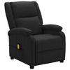 Keo Manual Reclining Massage Chair | Padded Arms | Black Faux Leather