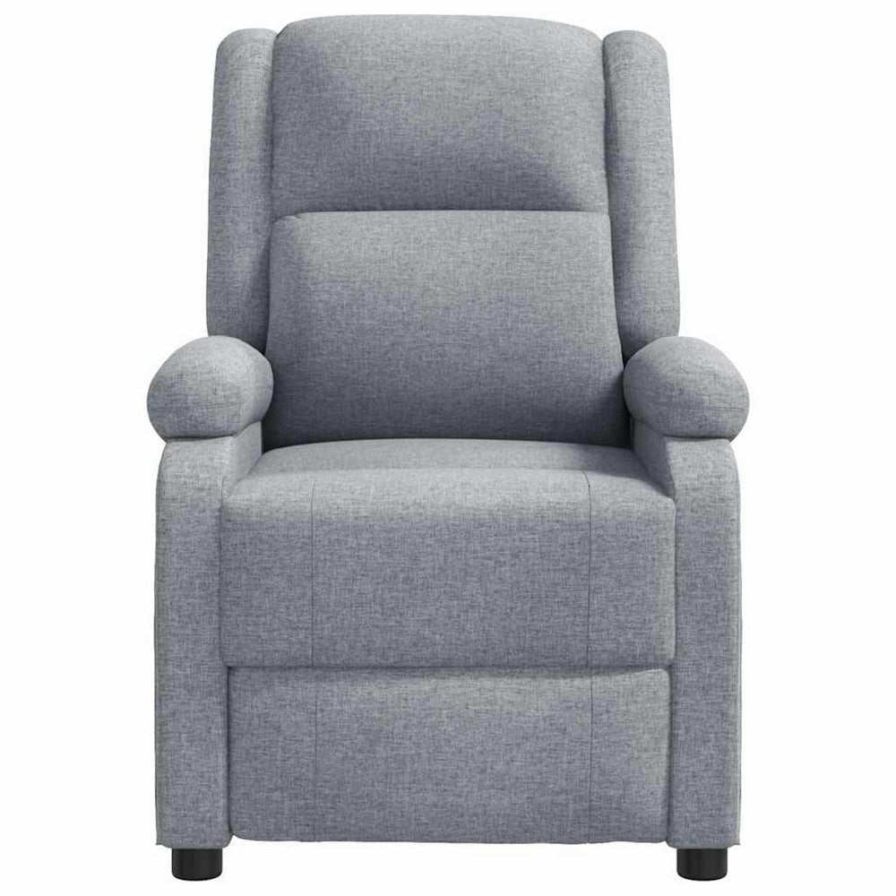 Keo Manual Reclining Massage Chair | Padded Arms | Light Gray Fabric BM339694