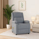 Keo Manual Reclining Massage Chair | Padded Arms | Light Gray Fabric
