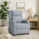 Keo Manual Reclining Massage Chair | Padded Arms | Light Gray Fabric