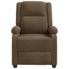 Keo Manual Reclining Massage Chair | Padded Arms | Brown Polyester BM339695